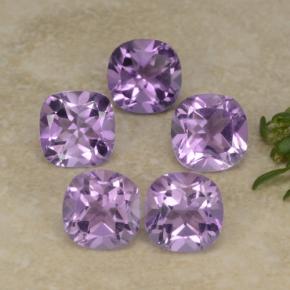 ミディアムバイオレットピンク アメジスト 宝石 - 1ct クッションカット (ID: 469331)