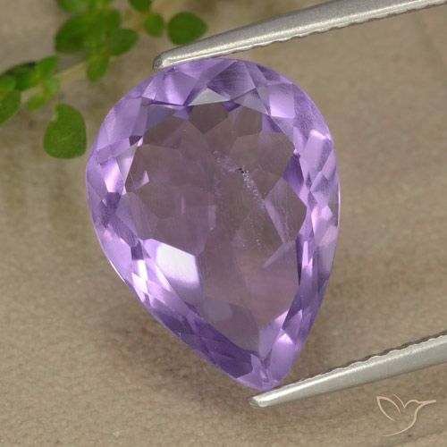 Améthyste Violet pear facet du Brésil, 14,6 x 10,9mm, poids de 4,72 ct, pierre gemme naturelle Non traité de pureté VS, 1 pièce d'améthyste, couleur Violet iris rosâtre, dureté Mohs de 7 convient aux bijoux de tous les jours, pierre de sagesse, Pierre précieuse de l'année du dragon, Photo A