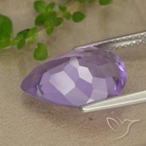 Amethyst Gemstone in 14.6 x 10.9 mm Size for Sale, Amethyst Stone in Pinkish Iris Violet Color