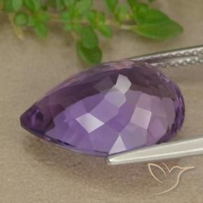 Amethyst Gemstone in 16 x 12 mm (calibrated) Size for Sale, Amethyst Stone in Medium Purplish Violet Color