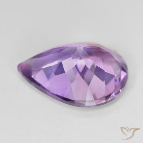 Amethyst Gemstone in 16 x 12 mm (calibrated) Size for Sale, Amethyst Stone in Medium Light Purplish-Violet Color