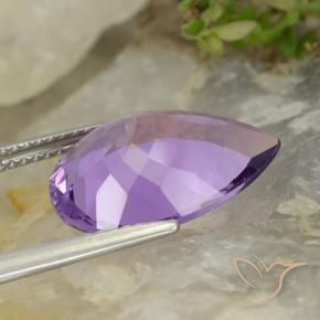Amethyst Gemstone in 16 x 12 mm (calibrated) Size for Sale, Amethyst Stone in Eggplant Violet Color