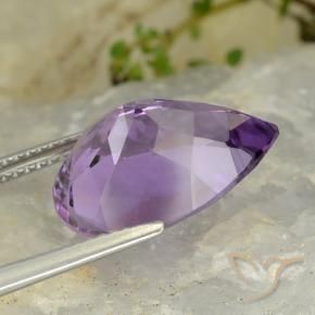 Amethyst Gemstone in 16 x 12 mm (calibrated) Size for Sale, Amethyst Stone in Medium Violet Color
