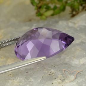 Amethyst Gemstone in 16 x 12 mm (calibrated) Size for Sale, Amethyst Stone in Medium Violet Color