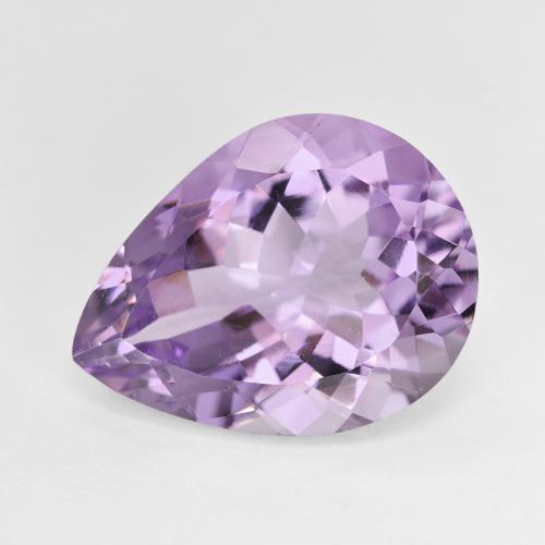 7,27 ct birnenschliff violetter Amethyst aus Brasilien, Größe 16 x 12,1mm, natürlicher Edelstein, VVS-VS Reinheit, 1 Stück birnenschliff Amethyst, Mohs-Härte von 7 Geeignet für den täglichen Gebrauch im Schmuck , Stein des Geistes, Photo A