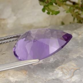 Amethyst Gemstone in 16 x 12 mm (calibrated) Size for Sale, Amethyst Stone in Purplish Violet Color