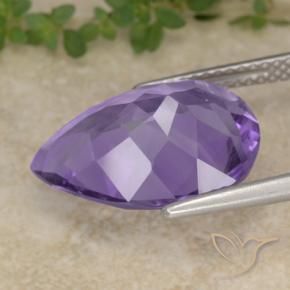Amethyst Gemstone in 16 x 12 mm (calibrated) Size for Sale, Amethyst Stone in Medium Violet Color