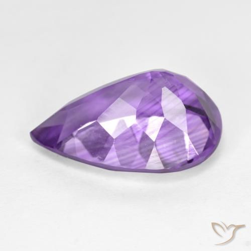 Amethyst Gemstone in 15 x 10 mm (calibrated) Size for Sale, Amethyst Stone in Medium Violet Color