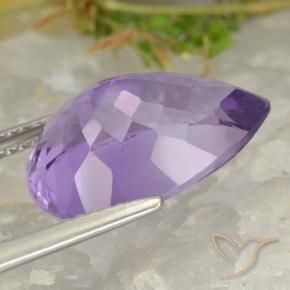 Amethyst Gemstone in 16 x 12 mm (calibrated) Size for Sale, Amethyst Stone in Medium Violet Color