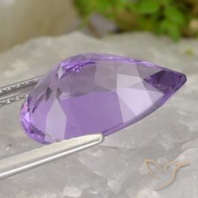 Amethyst Gemstone in 15 x 10 mm (calibrated) Size for Sale, Amethyst Stone in Pinkish Violet Color