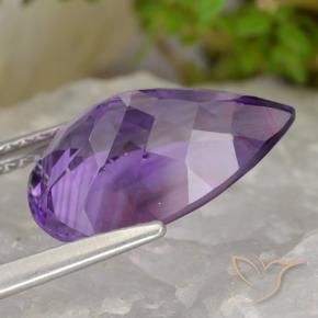 Amethyst Gemstone in 15 x 10 mm (calibrated) Size for Sale, Amethyst Stone in Medium Violet Color