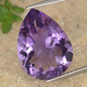 6.6ct Pear Facet Violet Amethyst Gem for sale 6.6ct Pear Facet Violet Amethyst Gem (ID: 476060)