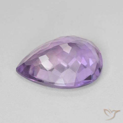 Amethyst Gemstone in 16 x 12 mm (calibrated) Size for Sale, Amethyst Stone in Medium Light Purplish-Violet Color