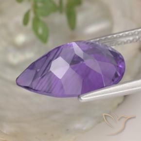 Amethyst Gemstone in 15 x 10 mm (calibrated) Size for Sale, Amethyst Stone in Deep Violet Color