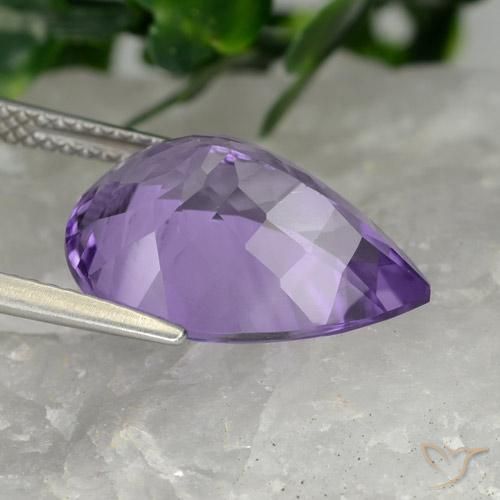 Amethyst Gemstone in 16 x 12 mm (calibrated) Size for Sale, Amethyst Stone in Medium Violet Color