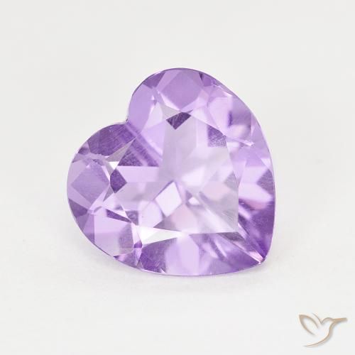 2.85ct Natural Deep Violet Amethyst, Heart, VS