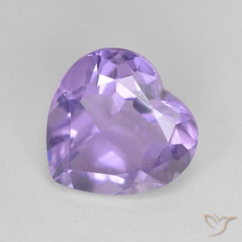 3.02ct Natural Medium Violet Amethyst, Heart, VS