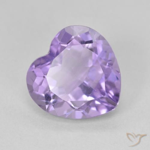 3.03ct Natural Medium Violet Amethyst, Heart, VS