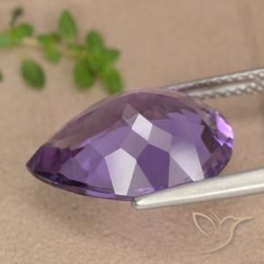 Amethyst Gemstone in 16 x 12 mm (calibrated) Size for Sale, Amethyst Stone in Medium Violet-Pink Color