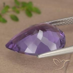 Amethyst Gemstone in 16 x 12 mm (calibrated) Size for Sale, Amethyst Stone in Eggplant Violet Color