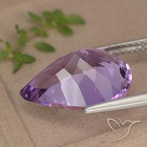 Amethyst Gemstone in 16 x 12 mm (calibrated) Size for Sale, Amethyst Stone in Medium-Light Purplish Violet Color