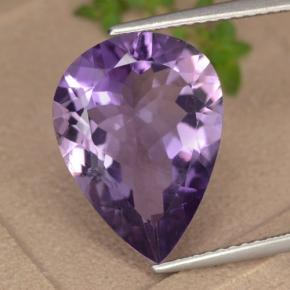 Пурпурно-фиолетовый Аметист Камень - 5.5ct Фасетная Груша (ID: 476471)