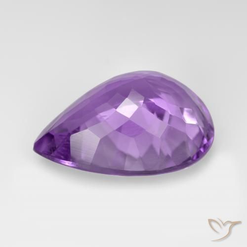 Amethyst Gemstone in 16 x 12 mm (calibrated) Size for Sale, Amethyst Stone in Medium Violet Color