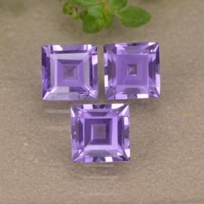 ミディアムバイオレット アメジスト 宝石 - 0.4ct 四角形ステップカット (ID: 477160)