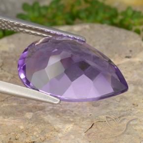 Amethyst Gemstone in 15 x 10 mm (calibrated) Size for Sale, Amethyst Stone in Intense Violet Color