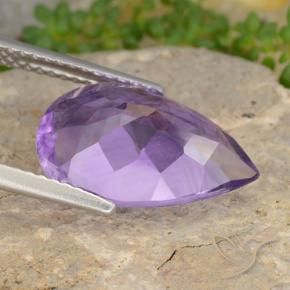 Amethyst Gemstone in 15 x 10 mm (calibrated) Size for Sale, Amethyst Stone in Medium Violet Color