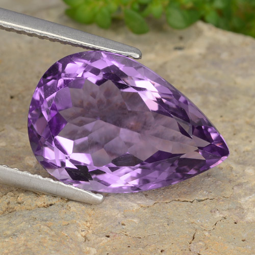 4.8ct Pear Facet Violet Amethyst for sale thumb image of 4.8ct Pear Facet Violet Amethyst (ID: 478053)