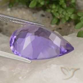 Amethyst Gemstone in 18 x 13 mm (calibrated) Size for Sale, Amethyst Stone in Medium Violet Color