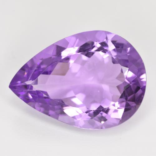 Розовато-фиолетовый Аметист Камень - 9.3ct Фасетная Груша (ID: 478275)