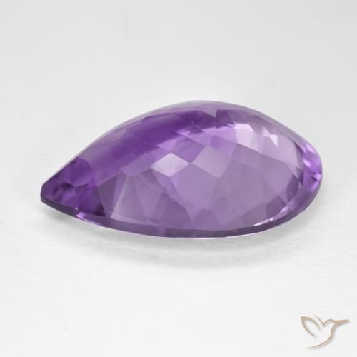 Amethyst Gemstone in 18 x 13 mm (calibrated) Size for Sale, Amethyst Stone in Medium Violet Color