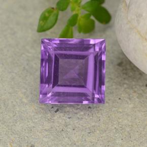 Violeta oscuro Amatista Gema - 1.8ct Corte cuadrado step (ID: 482648)