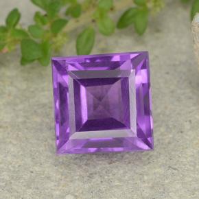 Violeta medio Amatista Gema - 1.9ct Corte cuadrado step (ID: 482706)