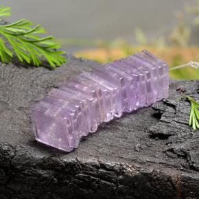 1ct Drilled Square Rondelle Slice Violet Amethyst Gem for sale 1ct Drilled Square Rondelle Slice Violet Amethyst Gem (ID: 487985)