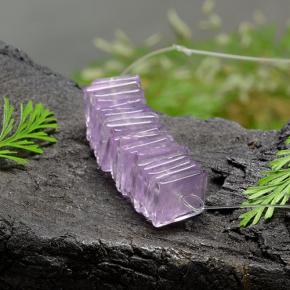 Violeta sangría Amatista Gema - 0.8ct Pieza cuadrada perforada (ID: 488607)