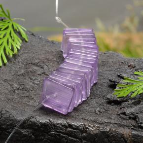 Intense Purple Аметист Камень - 0.9ct Drilled Square Rondelle Slice (ID: 488756)