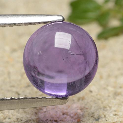 Violeta rosado Amatista Gema - 2.3ct Cabujón Redondo (ID: 493207)