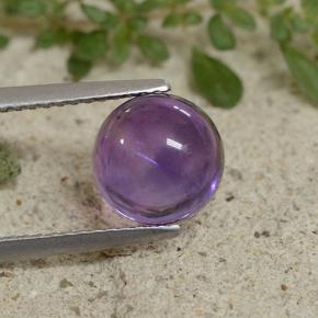 Medium Violet Amethyst Gem - 2.5ct Round Cabochon (ID: 493294)