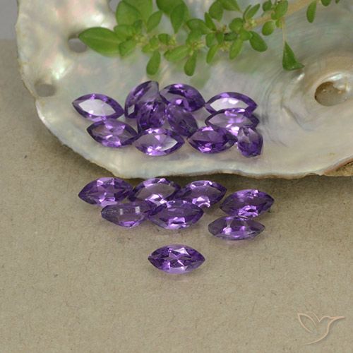 3.15ctw Natural Medium Violet Amethyst, Marquise, VS