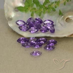 Amethyst Gemstones in 5 x 2.6 mm Size for Sale, Amethyst Stones in Medium Violet Color
