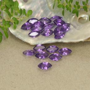 Medium Violet Amethyst Edelstein - 0.1ct Marquiseschliff (ID: 493478)