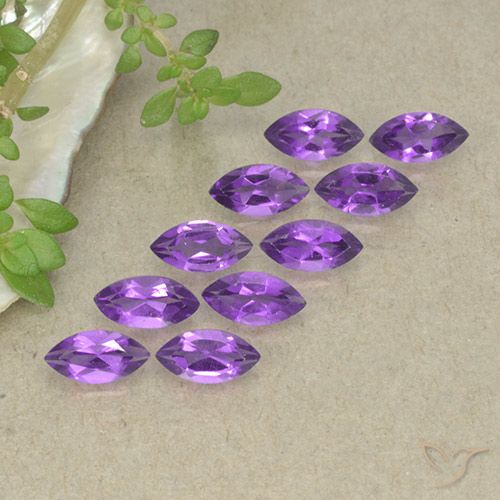 2.38ctw Natural Deep Violet Amethyst, Marquise, VS