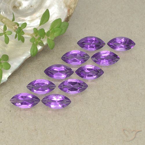 2.42ctw Natural Intense Violet Amethyst, Marquise, VS