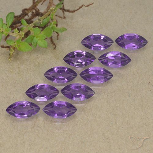 2.34ctw Natural Deep Purplish Violet Amethyst, Marquise, VS