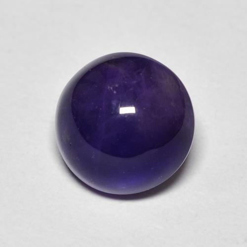 Medium Violet Amethyst Gem - 2.8ct Round Cabochon (ID: 493682)