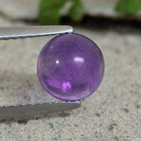 1.3ct Round Cabochon Violet Amethyst for sale thumb image of 1.3ct Round Cabochon Violet Amethyst (ID: 493783)