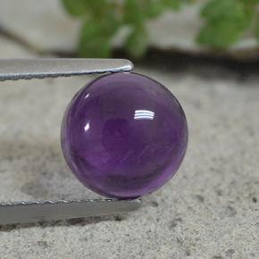 Medium Violet Amethyst Gem - 2.2ct Round Cabochon (ID: 493786)